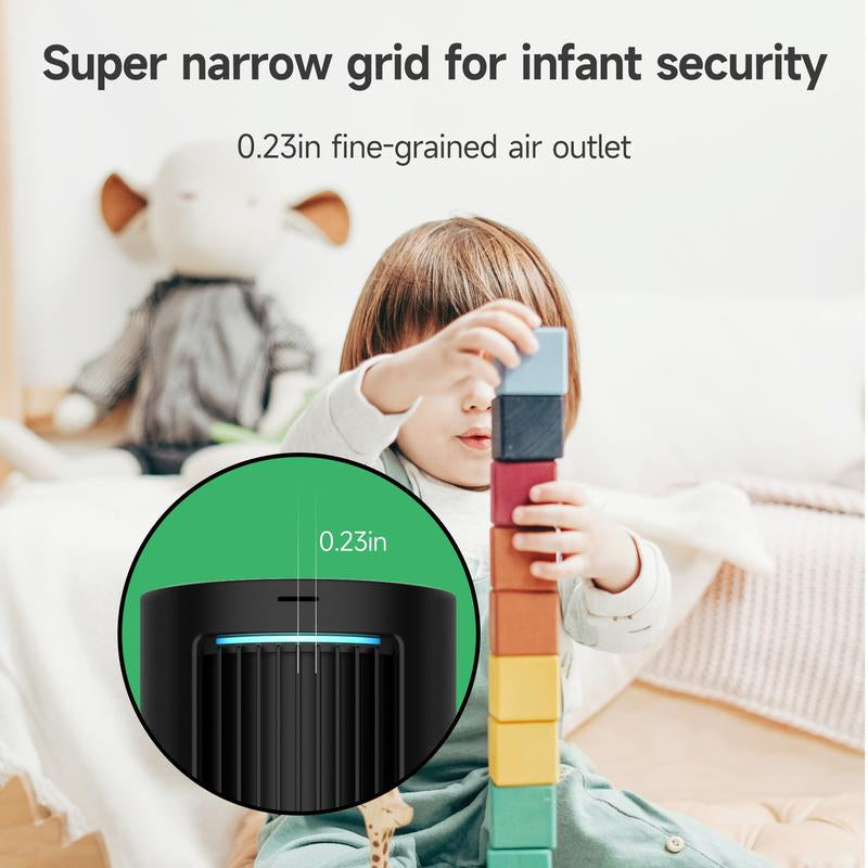 NOT AC --Tower Fan for Bedroom, 40 Inch Bladeless Fan, 80 ° Oscillating Fan, Silent Floor Fan with Remote Control Led, 4-Speed Multiple Modes, 7H Timer, Large Air Outlet
