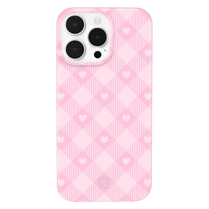 Velvet Caviar Dolly Pink Gingham Iphone Case - Cute & Trendy Phone Cases for Iphone with Stylish Girly Design and Shockproof Protection