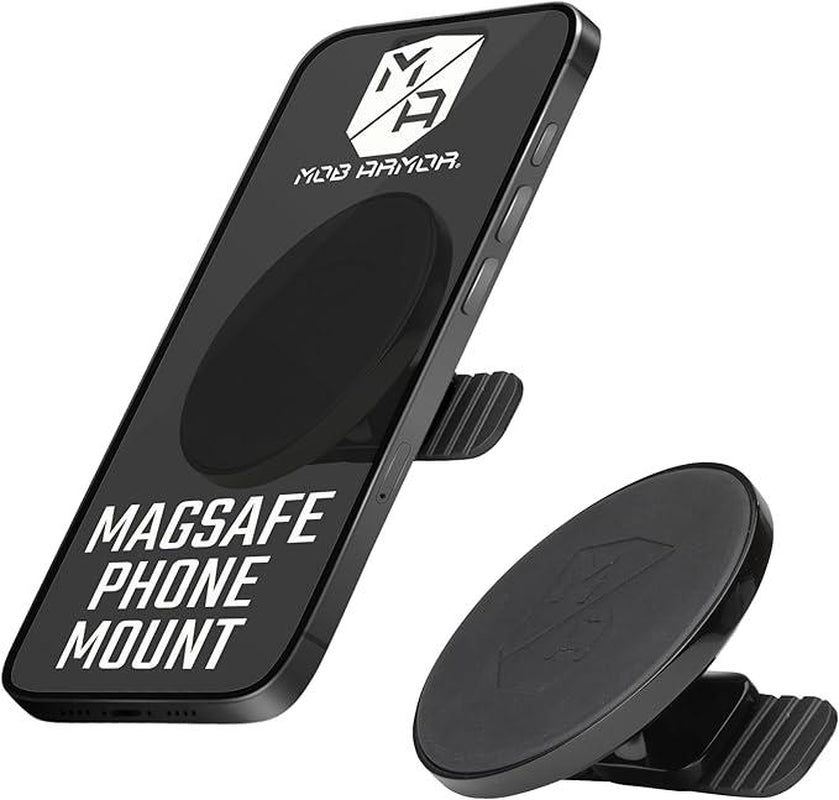 MOB ARMOR Mobnetic Slim Non-Charging MagsafeĀ® Phone Mount for All Dashboards - Compact & Strong Magnetic Holder with Curved Surface Compatibility