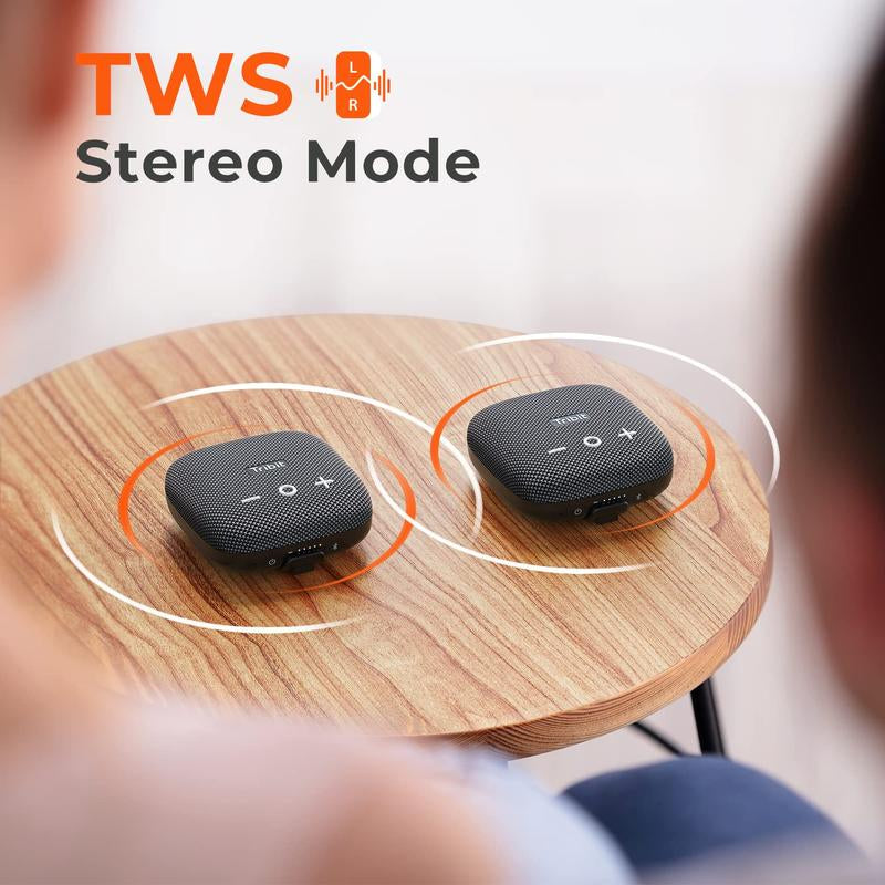 TRIBIT Stormbox Micro 2 Portable Bluetooth Speaker, Bike Speaker with IP67 Waterproof, Bluetooth 5.3, 12H Playtime, Powerbank Wireless Speaker