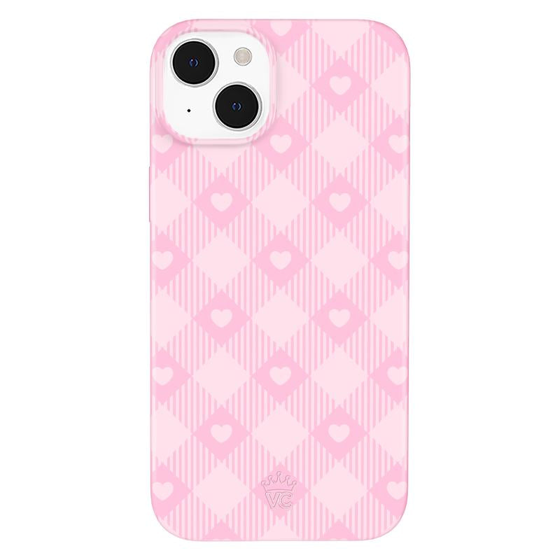 Velvet Caviar Dolly Pink Gingham Iphone Case - Cute & Trendy Phone Cases for Iphone with Stylish Girly Design and Shockproof Protection