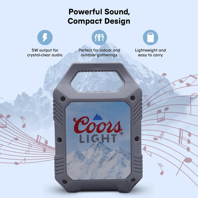 Miller Lite/Coors Light Mini Party Speakers with LED Lights