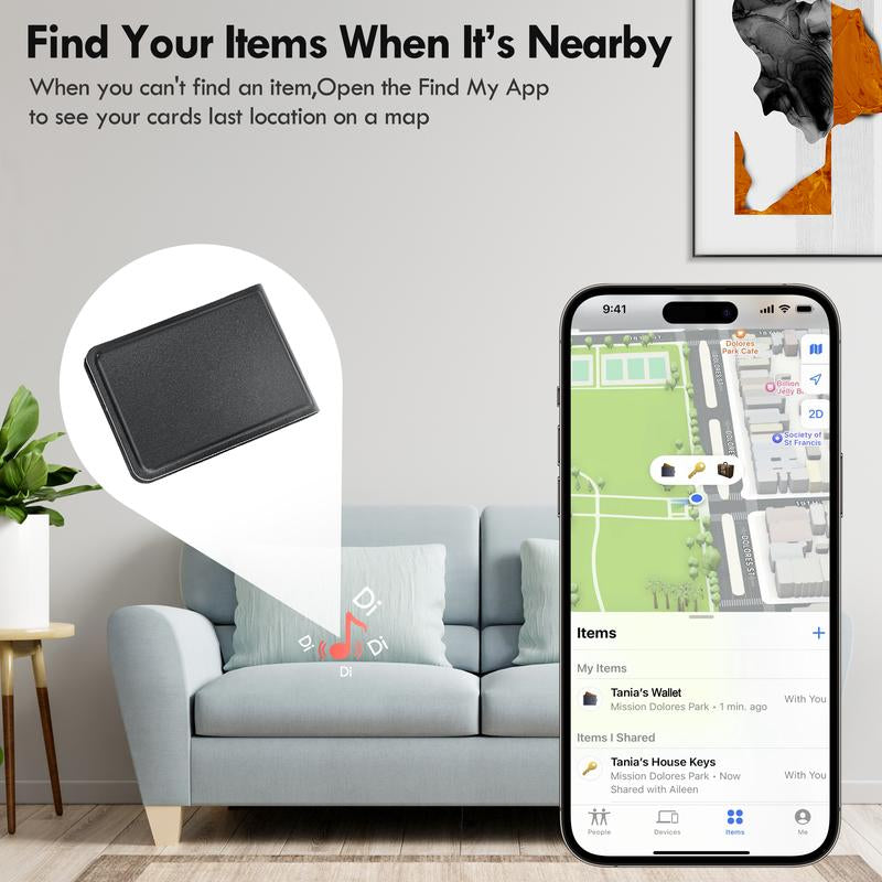 Smart Card Holder · Wireless Charging · Driver’S License & ID Storage · Track Your Car · Long Battery Life · Portable Wallet · Top Gift for Him/Her, Travel Essentials