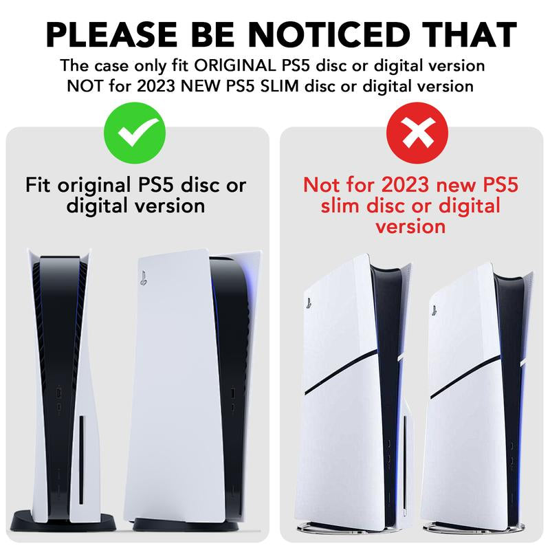Carrying Case Compatible with PS5, Hard Shell Carry Case Travel Bag, Organizer Protective Case for Playstation 5 Console,Dual Controller and Accessories