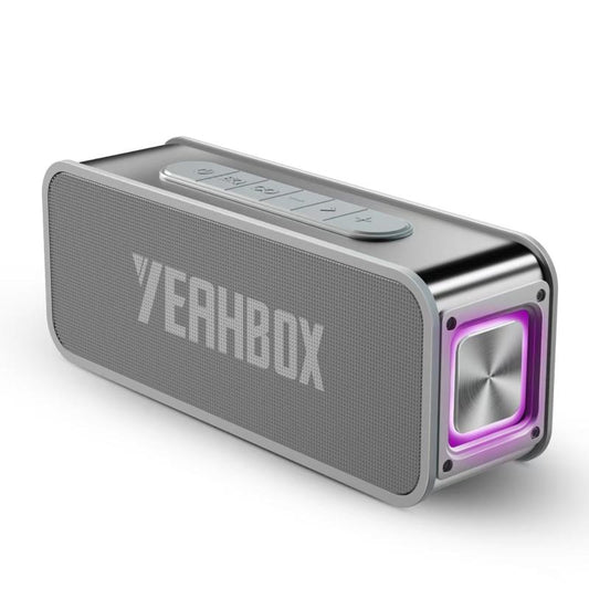 Yeahbox Portable Bluetooth Speaker, 50W Powerful Wireless Speaker, IPX6 Waterproof Speaker Support Wireless / Aux / TF Card / U Disk Input, Wireless Speaker with Colorful Light TWS Pairing for Home, Outdoor and Travel