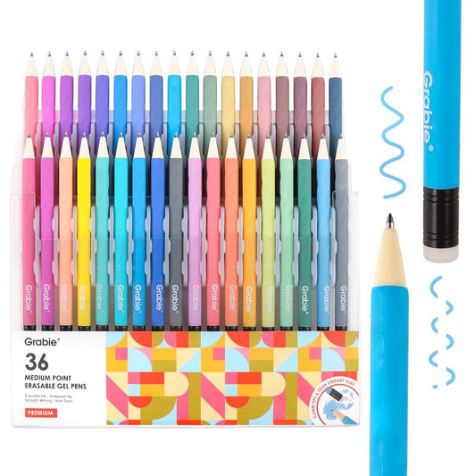 Grabie Erasable Gel Pen Set Medium Point Pens with Eraser for Everyday Use & Educational Purposes, for Planner, Students, Teachers, Nurses and Artists, Magical Pen, Tiktokshopbacktoschool