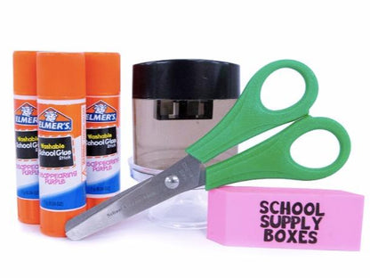Back to School Supply Box Grades K-5 - School Supply Kit Back to School Essentials - 32 Pieces