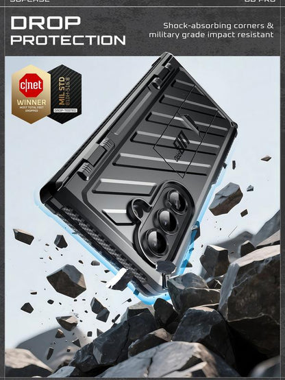 SUPCASE for Samsung Galaxy Z Fold 7 Case with Kickstand UB Pro Built-In Tempered Glass Screen Protector Hinge Coverage Military-Grade Protection Full-Body Heavy-Duty Rugged Phone Case Magsafe Compatible Anti-Slip Grip Support Magnetic Wireless