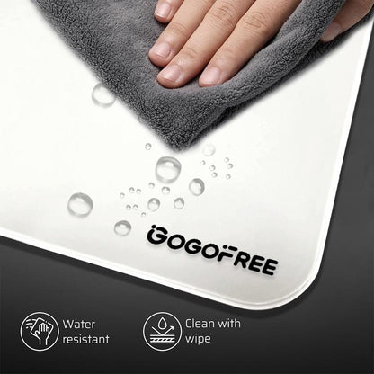 GOGOFREE Premium Tempered Glass Mouse Pad - Ultra-Smooth Gaming & Office Surface, Non-Slip Base, Durable & Easy to Clean - Ideal for Gamers & Professionals