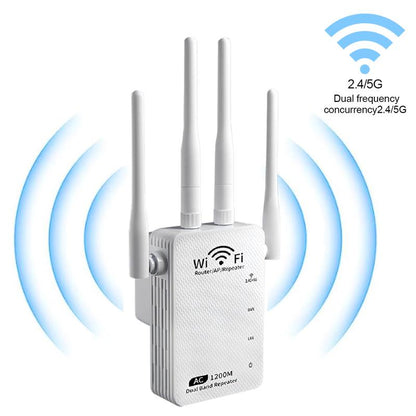 2025 Upgraded 5G Wifi Extender – Dual-Band 5Ghz/2.4Ghz, Covers up to 10,000 Sq. Ft., Supports 100 Devices, Perfect for Home, Office & Gifting