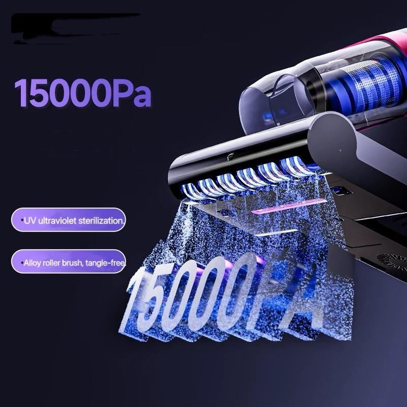 Bed Vacuum Cleaner with UV-C Light, Ultrasound & 14Kpa Suction | 36,000 RPM Tapping | Ideal for Bedding, Sofa & Pet Hair Removal
