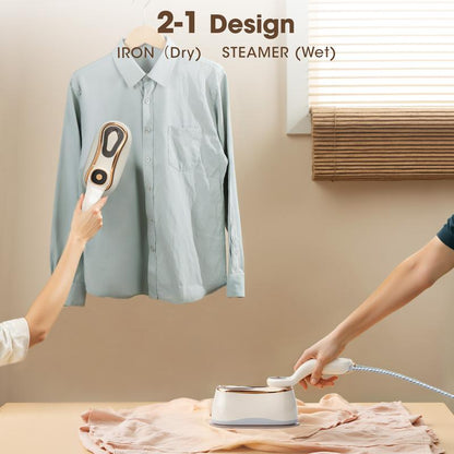TEHANLD Travel Steamer Iron for Clothes Mini - Portable Ironing Machine Travel Small Size Portable Steamer Travel College Dorm Home Essentials Steamer for Clothes