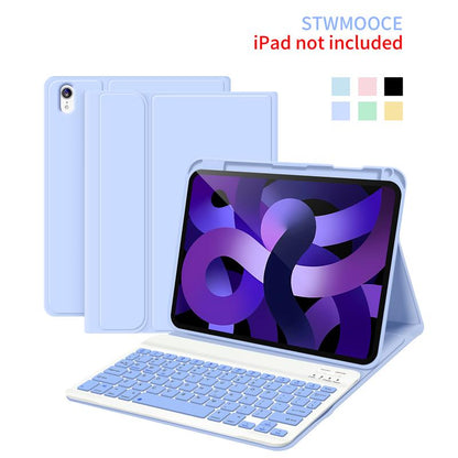 STWMOOCE Ipad Keyboard Case with Pencil Holder for 10.2" 7/8/9Th Gen, 10.9" 10Th Gen Ipad/Air4/5Th,11" Air(M2/M3)/Pro 2/3/4Th/A16 -Wireless Pink Cover