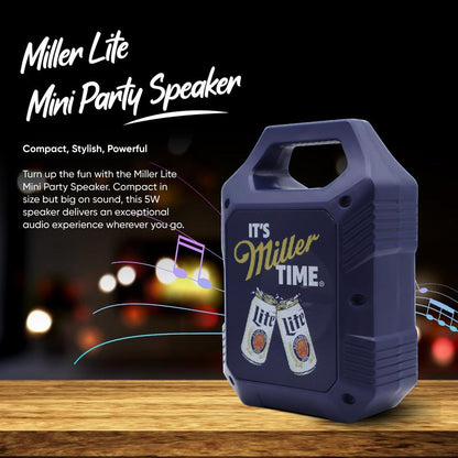 Miller Lite/Coors Light Mini Party Speakers with LED Lights