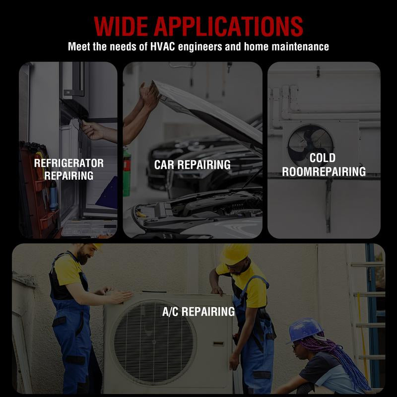 Refrigerant Leak Detector [2025 Upgrade], Aprvtio ALD-200 PRO Freon Leak Detector, 3000Mah Battery, Freon Portable Gas Sniffer Automotive Halogen Gas Leak Detector for R410A R22 R1234YF R600A R290 Cfcs Hcfcs Hfcs, Freon Gas Meter with Audible Visual Alarm