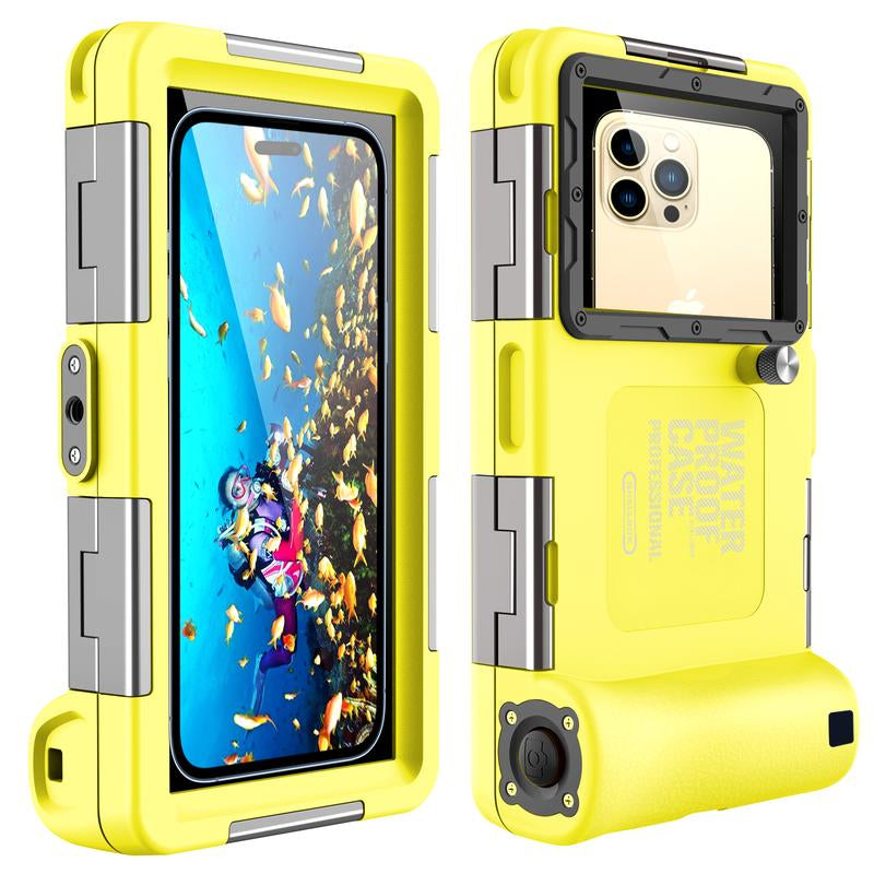 Underwater Snorkeling Diving Phone Case for Iphone 16/15/14/13/12/11 Pro Max/Xs/X Galaxy S24/S23/S22/S21, [50 Feet/15 Meters] Professional Scuba Diving Waterproof Phone Case Underwater Photo Video