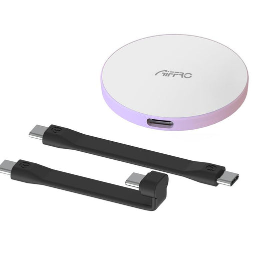 Aiffro P08 Magnetic Portable SSD with Thin Body, up to 550Mb/S Read Speeds, Supports Iphone 15 Pro, Iphone 16 Pro & Higher, and More Operating Systems