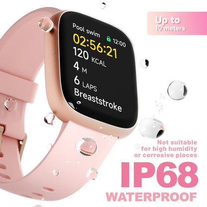 [Includes 3 Fashion Straps]Toobur Smart Watch with Smart Voice Assistant Activity Tracker with Answer/Make Calls/Sleep Monitor/100 Sports Models/Ip68 Waterproof Pedometer, Smartwatch Compatible Android Ios for Men Women