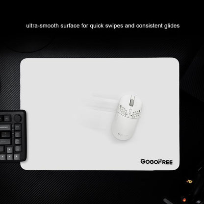 GOGOFREE Premium Tempered Glass Mouse Pad - Ultra-Smooth Gaming & Office Surface, Non-Slip Base, Durable & Easy to Clean - Ideal for Gamers & Professionals