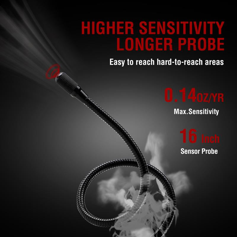 Refrigerant Leak Detector [2025 Upgrade], Aprvtio ALD-200 PRO Freon Leak Detector, 3000Mah Battery, Freon Portable Gas Sniffer Automotive Halogen Gas Leak Detector for R410A R22 R1234YF R600A R290 Cfcs Hcfcs Hfcs, Freon Gas Meter with Audible Visual Alarm