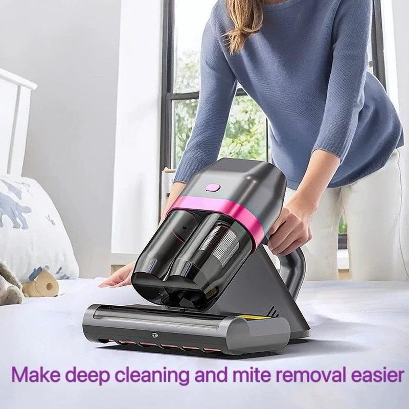 Bed Vacuum Cleaner with UV-C Light, Ultrasound & 14Kpa Suction | 36,000 RPM Tapping | Ideal for Bedding, Sofa & Pet Hair Removal