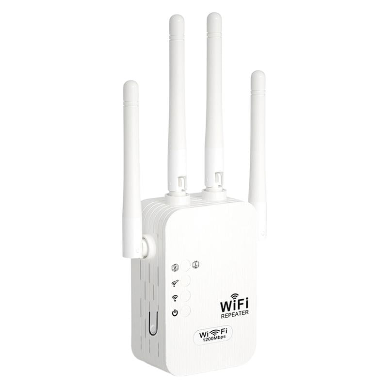 Wifi Extender 2025, 1200Mbps Dual Band (5Ghz/2.4Ghz) Signal Booster, Covers 10,000 Sq. Ft & 50 Devices, Repeater with Ethernet Port for Home, Gifts