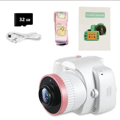 Children'S Camera Toys for Boys and Girls Aged 3-12, Toddler Camera with Projector, 4K HD Selfie Digital Video Camera, Downloadable Music, Best Holiday Gift. Video Creator, Photo Creator, Children'S Vlog Maker, Children'S Memory Recorder