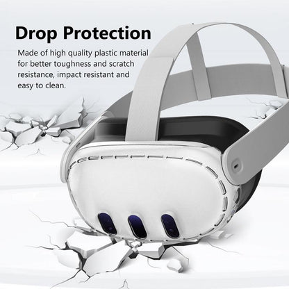 Nova Design Transparent VR Shell Protective Cover for Meta Quest 3 – Scratch-Proof, Drop-Proof, Waterproof Polycarbonate Case for Full Headset Protection