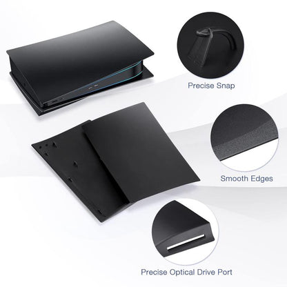 PS 5 Disc Edition Matte Black Plate Cover Shell Case for Play Station 5 Console
