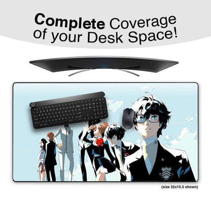 Extra Large Anime Gaming Mousepad - JRPG, Anime Mat with Anti-Slip Rubber Base, Gaming Deskmat