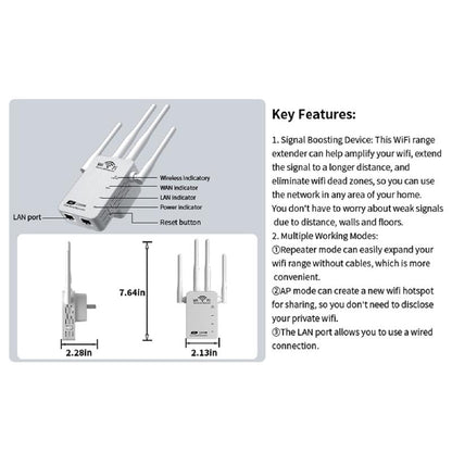 2025 Upgraded 5G Wifi Extender – Dual-Band 5Ghz/2.4Ghz, Covers up to 10,000 Sq. Ft., Supports 100 Devices, Perfect for Home, Office & Gifting