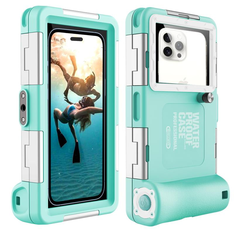 Underwater Snorkeling Diving Phone Case for Iphone 16/15/14/13/12/11 Pro Max/Xs/X Galaxy S24/S23/S22/S21, [50 Feet/15 Meters] Professional Scuba Diving Waterproof Phone Case Underwater Photo Video