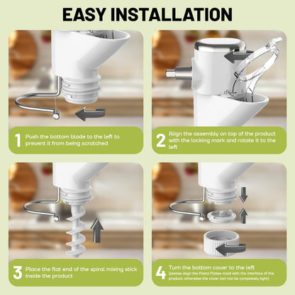 Gvode Pasta Press Attachment for Kitchenaid Stand Mixers with 7 Interchangeable Pasta Plates & Pasta Extruder Accessories