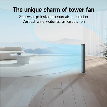 NOT AC --Tower Fan for Bedroom, 40 Inch Bladeless Fan, 80 ° Oscillating Fan, Silent Floor Fan with Remote Control Led, 4-Speed Multiple Modes, 7H Timer, Large Air Outlet