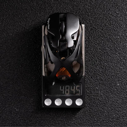 AM Infinity Wireless Gaming Mouse - 30K DPI, 7 RGB Buttons, Dual Mode, Ultra-Light 49G with Ultra-Smooth Glass Pad and Scratch-Resistant Nano-Coating (Silk Glass Mousepad Not Included)