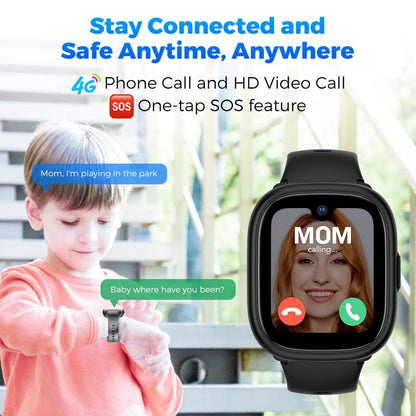 Miro Kids 4G Cellular Watch GPS Tracking as Smartphone Use - Waterproof, In-Class Mode, Supports 4 Modes & 8+ Bands, MIRO-W1 Model - Card