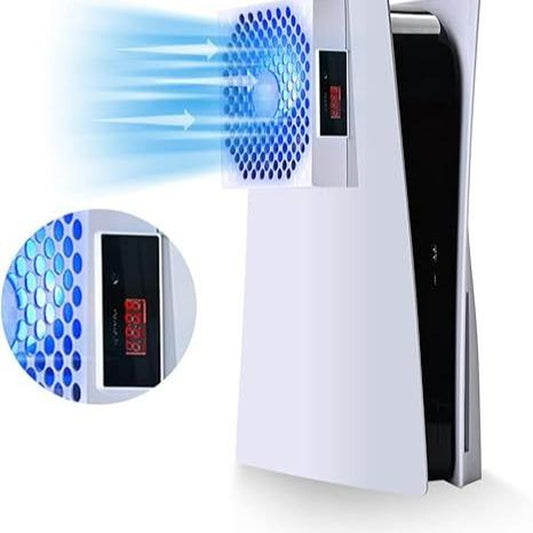 G-STORY PS5 Cooling Fan, PS5 Fan Cooler System, Speed Automatically Adjusted by Temperature, Low Noise, RGB LED Accessories Console Cover Ps5 Accessories Gamesircontroller