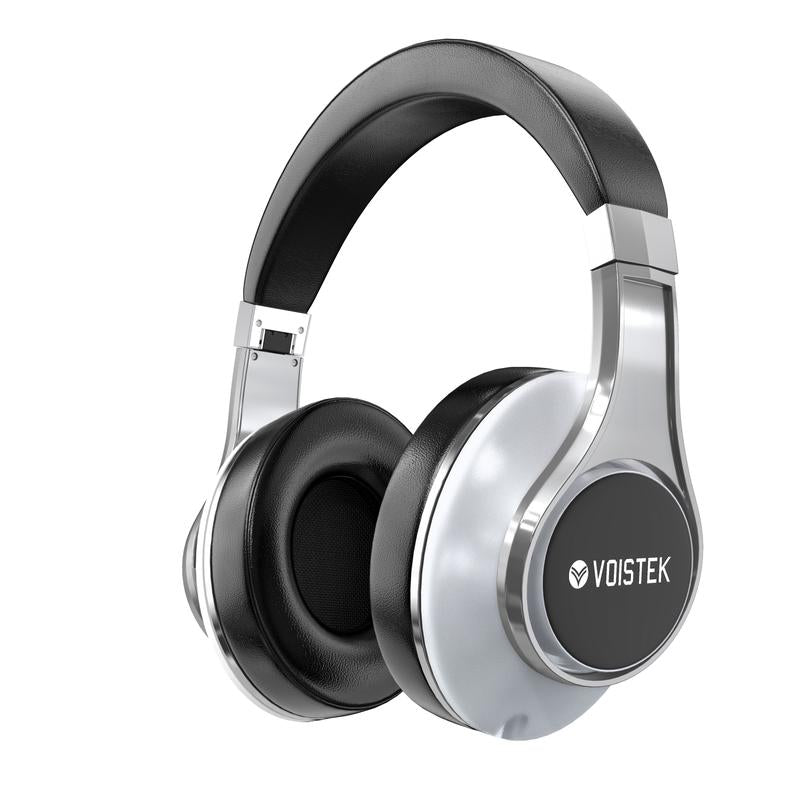 Bluetooth Headphones over Ear, 40H Playtime & 3D Music Modes, Wireless Headset with Mic, Hifi Stereo, Foldable & Lightweight, Deep Bass for Home, Office, Cellphone, PC, Etc.