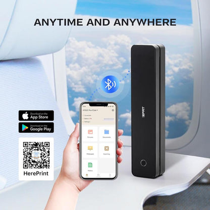 Portable Wireless Thermal Printer for Travel – 300DPI Inkless Mobile Bluetooth Printer, Supports 8.5" X 11" US Letter & A4, for Home, Office, and On-The-Go Printing