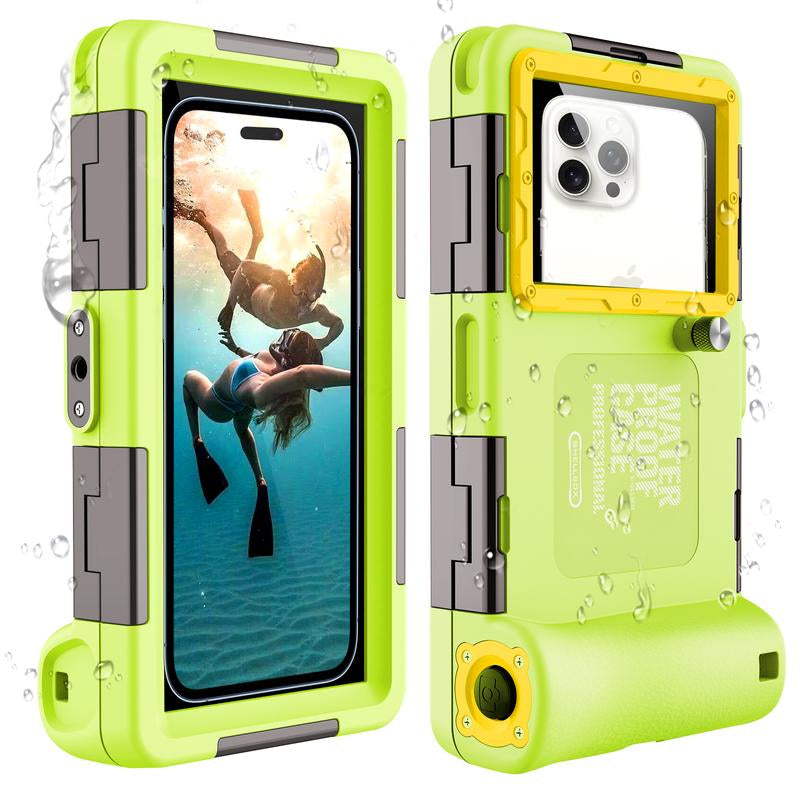 Underwater Snorkeling Diving Phone Case for Iphone 16/15/14/13/12/11 Pro Max/Xs/X Galaxy S24/S23/S22/S21, [50 Feet/15 Meters] Professional Scuba Diving Waterproof Phone Case Underwater Photo Video