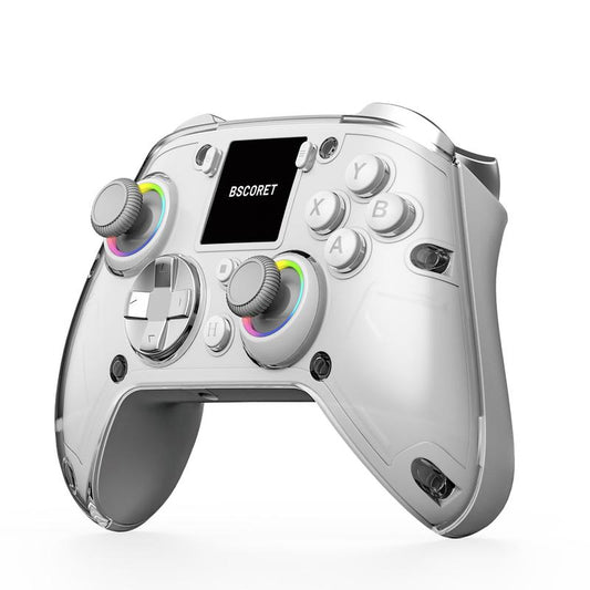 Interactive Screen Wireless Gaming Controller for Pc/Switch/Switch 2/Ps4/Tv/Ios/Android,Hall Effect Stick & Trigger, Gamepad, RGB Lighting,Remappable Buttons Console Bluetooth