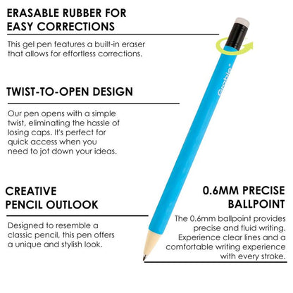 Grabie Erasable Gel Pen Set Medium Point Pens with Eraser for Everyday Use & Educational Purposes, for Planner, Students, Teachers, Nurses and Artists, Magical Pen, Tiktokshopbacktoschool