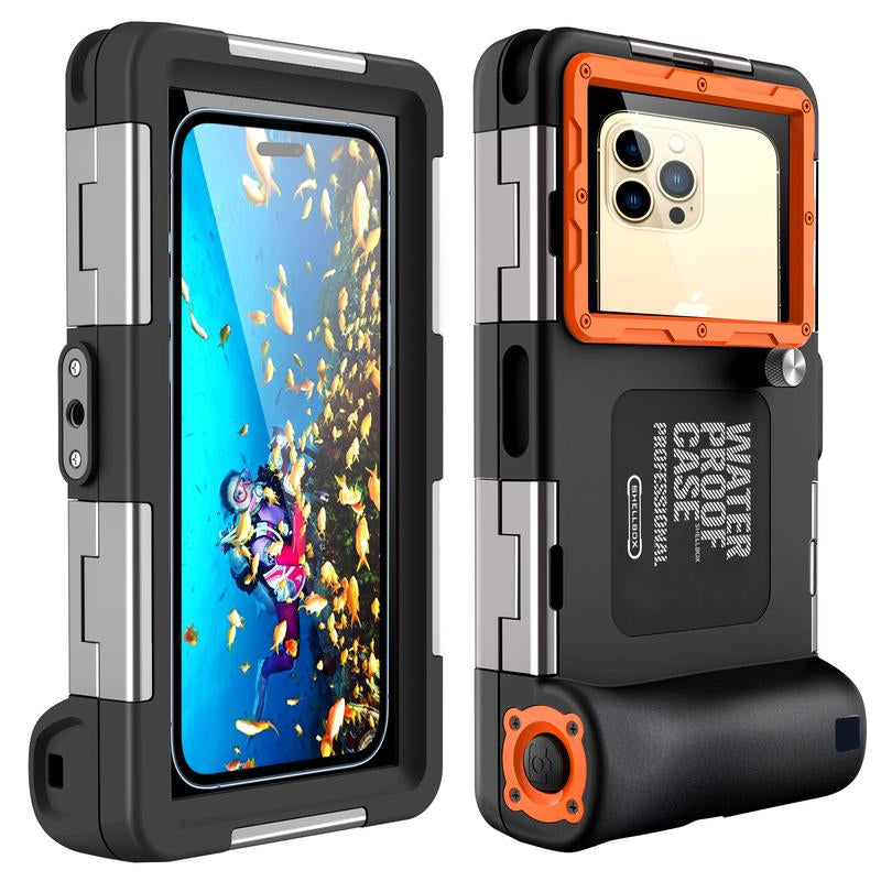 Underwater Snorkeling Diving Phone Case for Iphone 16/15/14/13/12/11 Pro Max/Xs/X Galaxy S24/S23/S22/S21, [50 Feet/15 Meters] Professional Scuba Diving Waterproof Phone Case Underwater Photo Video