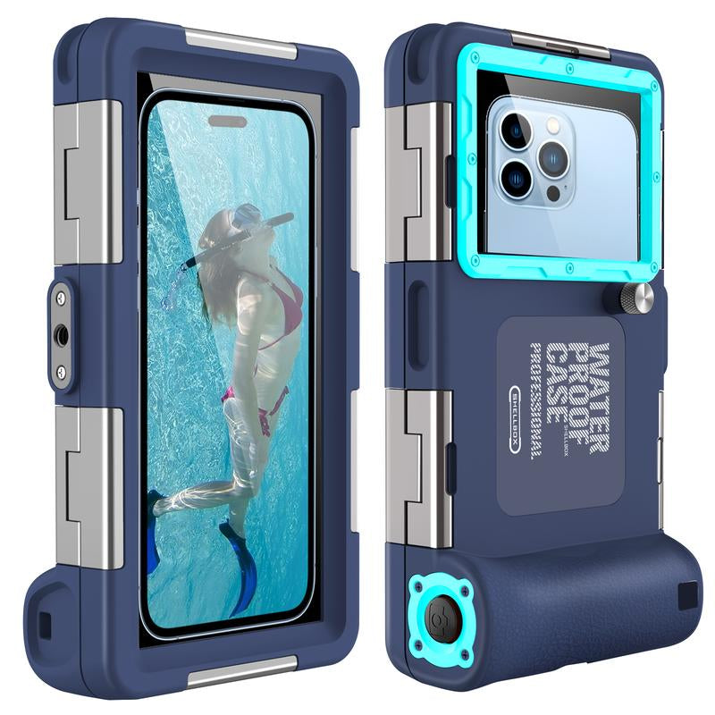 Underwater Snorkeling Diving Phone Case for Iphone 16/15/14/13/12/11 Pro Max/Xs/X Galaxy S24/S23/S22/S21, [50 Feet/15 Meters] Professional Scuba Diving Waterproof Phone Case Underwater Photo Video