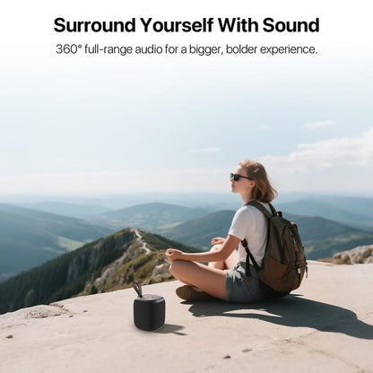 Waterproof Bluetooth Outdoor Speakers with Big Bass & 360-Degree Sound, Dustproof Floating Wireless Speaker, 131Ft Range