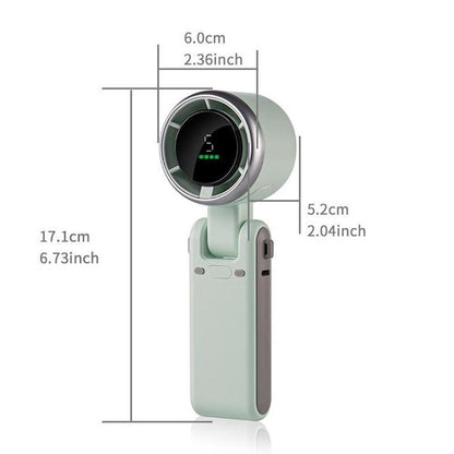 Portable Handheld Turbofan, Rechargeable 5-Speed Wind Adjustment Cooling Fan Suitable for Outdoor Activities and Travel