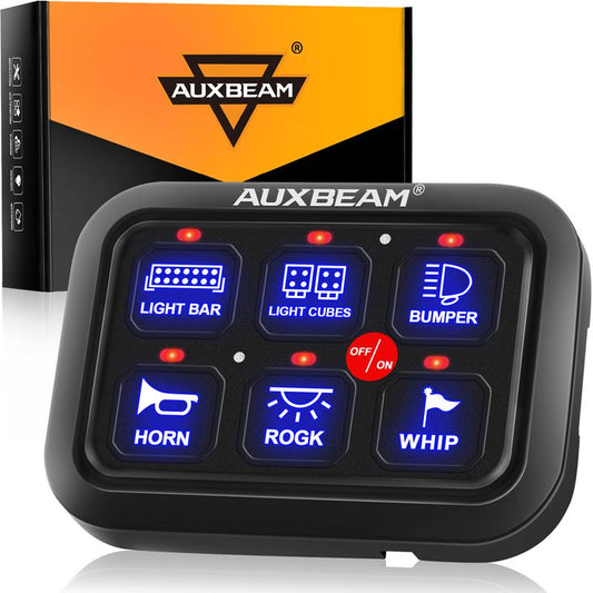 Auxbeam BC60 6 Gang Switch Panel Off-Road Light Controller