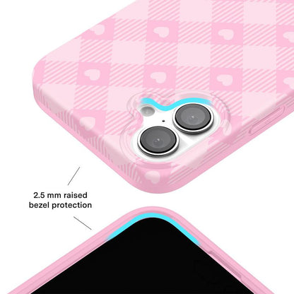 Velvet Caviar Dolly Pink Gingham Iphone Case - Cute & Trendy Phone Cases for Iphone with Stylish Girly Design and Shockproof Protection