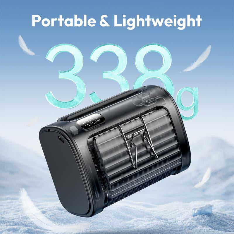 Aecooly Waist Fan Portable Hands Free Cooling Fan for Outdoor, Worksite & Summer Heat | Strong Airflow, Long Battery Life, Compact & Rechargeable,Summervibes