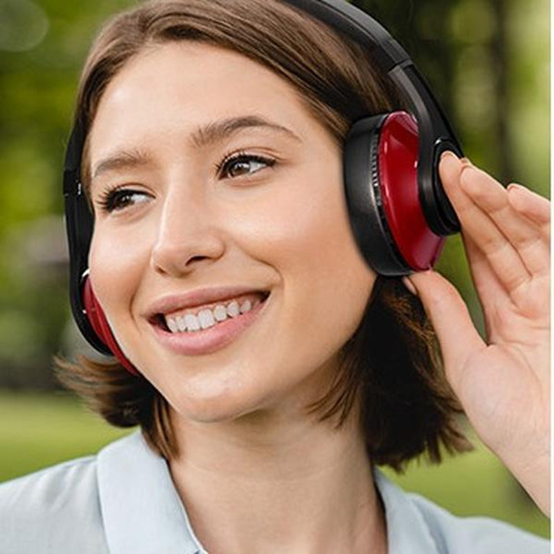 Bluetooth Headphones over Ear, 40H Playtime & 3D Music Modes, Wireless Headset with Mic, Hifi Stereo, Foldable & Lightweight, Deep Bass for Home, Office, Cellphone, PC, Etc.
